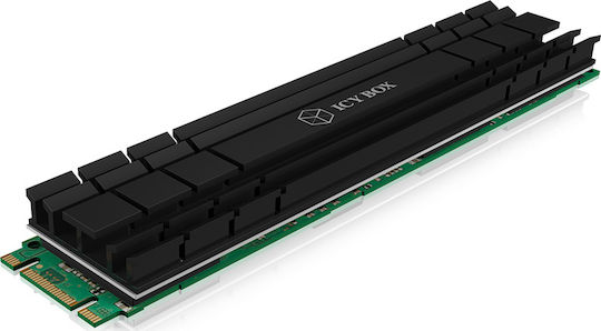 Icy Box Heat Sink for M.2 2210 SSD Ψύξη Μ.2 SSD Μαύρο