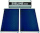 Sieline Inox Ηλιακός Θερμοσίφωνας 200 λίτρων Inox Διπλής Ενέργειας με 3τ.μ. Συλλέκτη