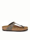 Birkenstock Gizeh Birko-Flor Men's Sandals Gray Regular Fit 0043391