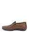 Boxer Men's Leather Moccasins Tabac Brown