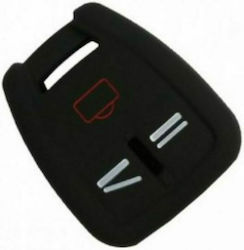 Silicone Car Key Cover Case with 3 Buttons for Opel Black Silicone Car Key Cover Case with 3 Buttons for Opel Black