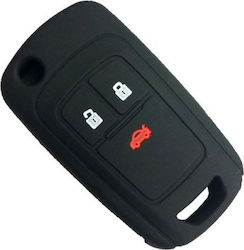 Silicone Car Key Cover Case with 3 Buttons for Opel Black Silicone Car Key Cover Case with 3 Buttons for Opel Black