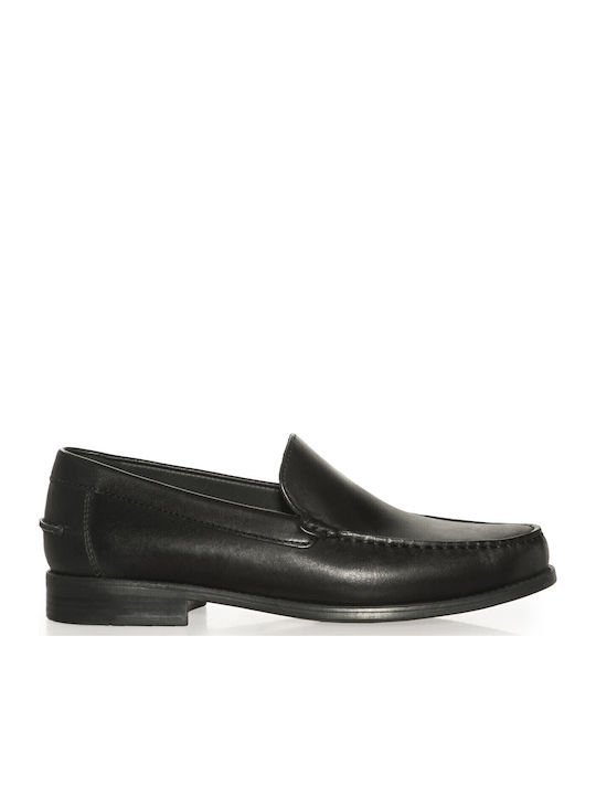 New Damon A Men's Leather Loafers Black
