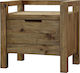 Bedside Table of Solid Wood 55x45x55cm