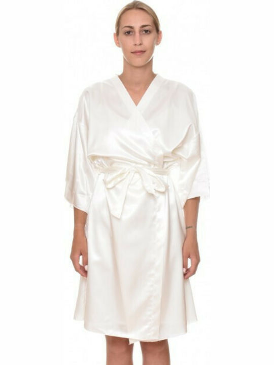 Harmony Women's Satin Robe Beige 96203 396203