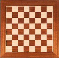 Manopoulos Mahogany Wood & Oak Inlaid Handmade Chess Wood 40x40cm WB40M