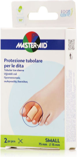 Master Aid Foot Pads Protection Tubular Sleeve Small with Gel for Calluses Small 2 Pieces