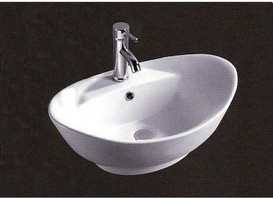 Ceramita F659 Countertop Sink Porcelain 59.5x39x21.5cm White