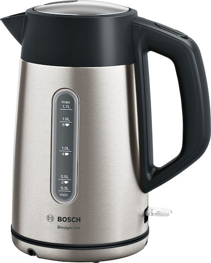 Bosch Βραστήρας 1.7lt 2400W Ασημί