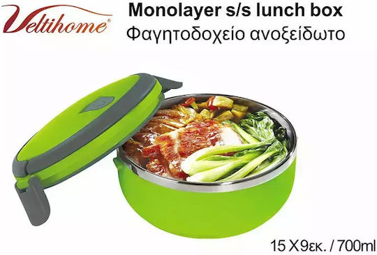 Veltihome Cutie pentru Mâncare Termos Inox Verde 700ml 1buc