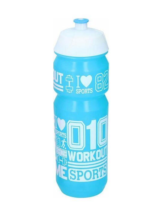 Sport Wasserflasche Kunststoff 800ml Blau