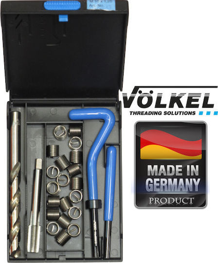 Voelkel 04031 Комплект за Поправка на Резби 14x125мм 12бр