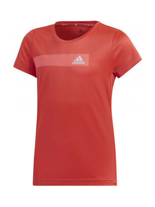 Adidas Kinder-T-Shirt Orange Cool Training Girl's