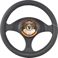 Carman Car Steering Wheel Cover with Diameter 37-38cm Leather Gray