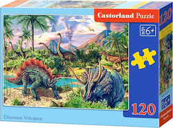 Puzzle pentru Copii Dinosaur Volcanos pentru 6++ Ani 120buc Castorland