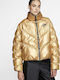 Sportswear Kurz Damen Puffer Jacke für Winter Gold