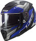 LS2 Breaker FF390 Beta Full Face Helmet with Pinlock and Sun Visor ECE 22.05 1400gr Matt Blue KR5024