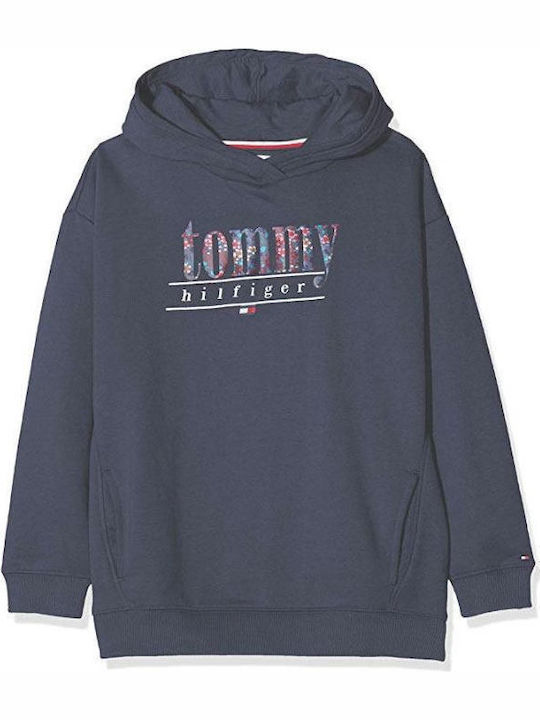 Kids Sweatshirt with Hood Navy Blue