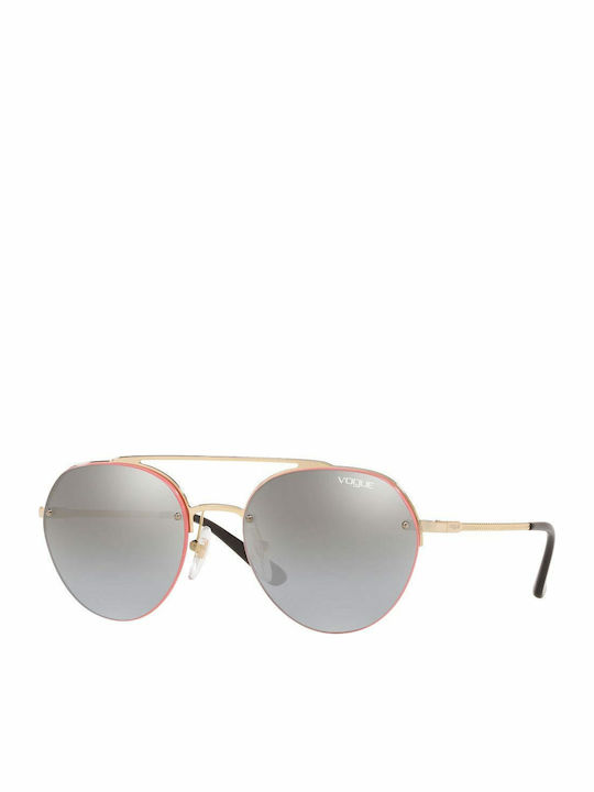 Vogue Women's Sunglasses with Gold Metallic Fra...
