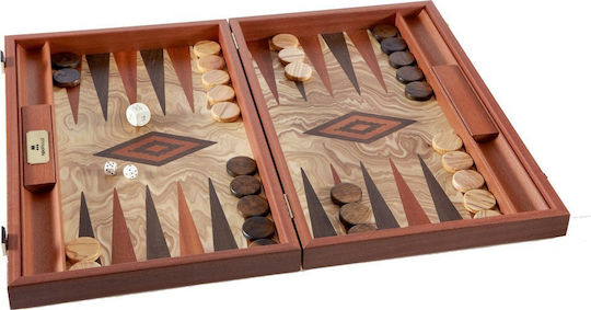 Manopoulos Lucrat manual Table din Lemn de Măslin cu buzunare laterale cu Piese 48x48cm
