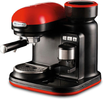 Ariete Moderna 1318/00 00M131800AR0 Mașină Espresso Automată 1080W Presiune 15bar cu Râșniță Roșie