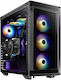 Adata XPG Battlecruiser Gaming Middle Tower Cutie de calculator cu iluminare RGB Negru