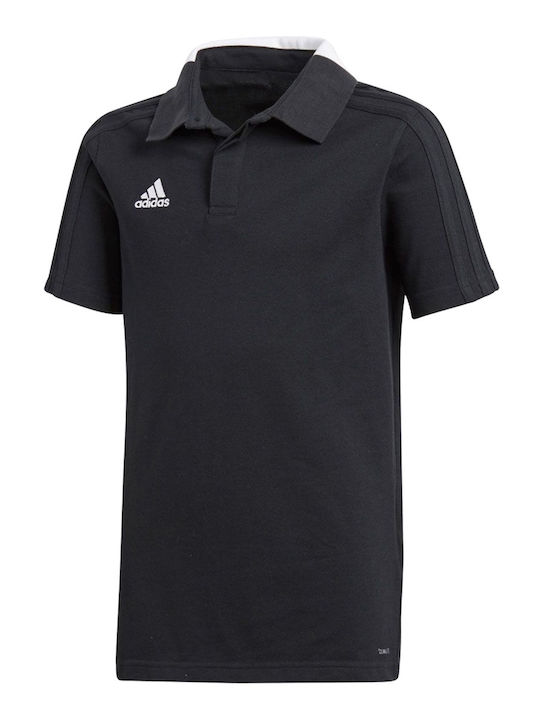 Adidas Kids Polo Short Sleeve Black Condivo 18