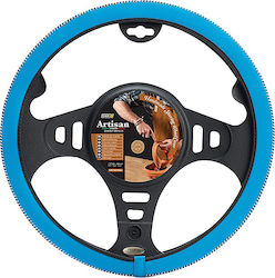 Car+ Car Steering Wheel Cover Artisan with Diameter 37-39cm Leatherette Blue