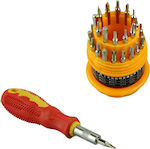 Screwdriver Ratchet with 28 Interchangeable Tips