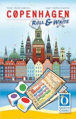 Queen Games Brettspiel Copenhagen: Roll & Write für 2-4 Spieler 8+ Jahre 10463