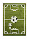 Koulis Carpets 6333Α Kinder Teppich Fußball Grün 70x150cm Dicke 13mm 72-15-0106