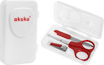 Akuku Baby Nail Care Set A0040 Red 3pcs