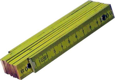 Μέτρο Ξύλινο 1m Wooden Folding Ruler 1m