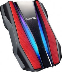 Adata HD770G USB 3.2 Εξωτερικός HDD 2TB 2.5" Κόκκινο