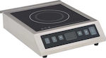 vidaXL Induction Countertop Single Burner Inox