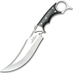 United Cutlery Gil Hibben Recurve Knife Black with Leather Sheath