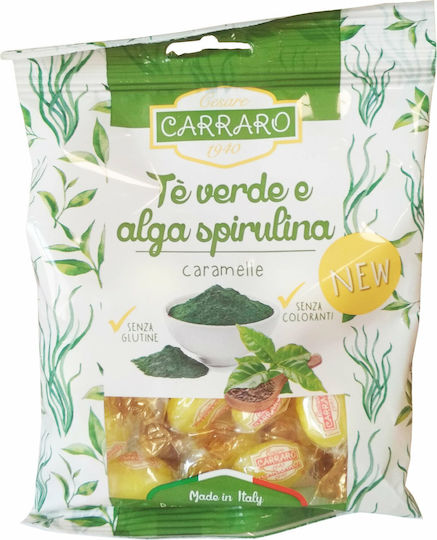 Incap Carraro Candies for the Throat Lozenges Gluten-Free Green Tea Spirulina 100gr