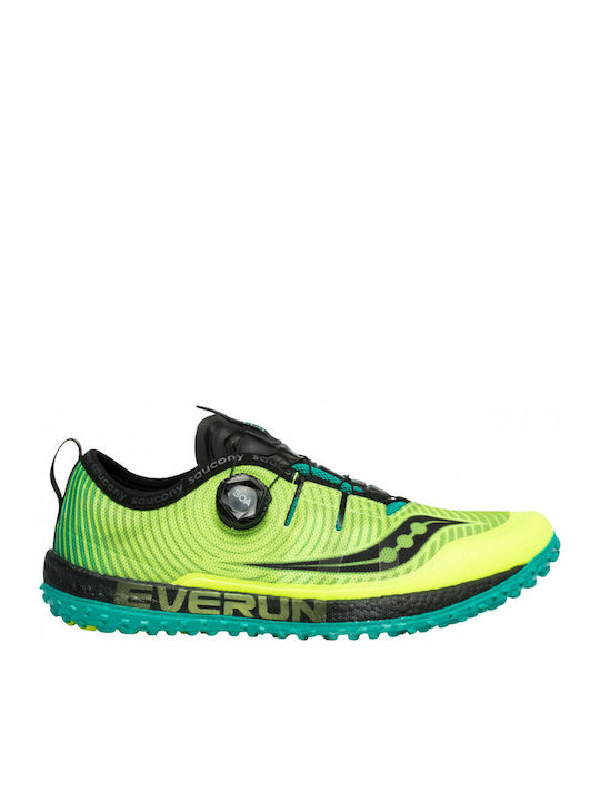 Saucony Switchback ISO Ανδρικά Αθλητικά Παπούτσια Trail Running Πράσινα