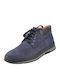 Damiani Men's Suede Boots Navy Blue