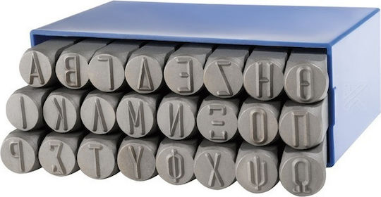 Luckhaus Χτυπητά Γράμματα Ελληνικού Αλφαβήτου 10mm 30-538010 Χτυπητά Γράμματα Σετ Εργαλεία Χειρός 24τμχ