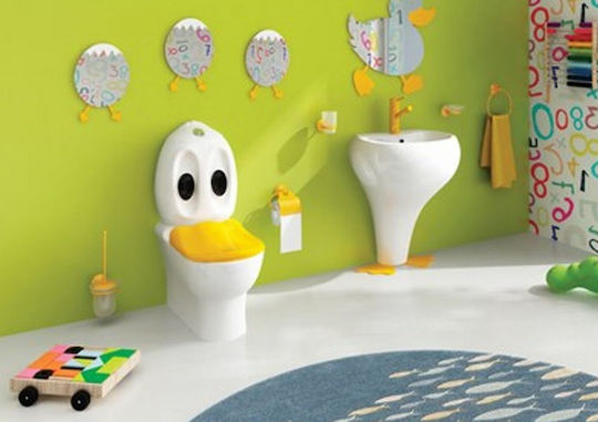 Creavit Ducky An der Wand montiert Waschbecken mit Säule Porzellan 52.3x39.5x63.3cm Weiß