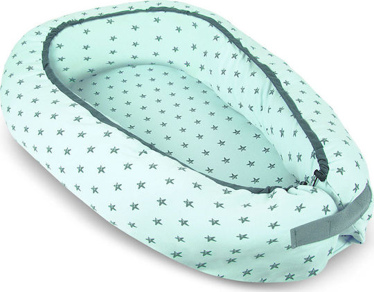 Interbaby Baby Nestkissen Nest Stars Mint 86x50cm Interbaby Baby Nestkissen Nest Stars Mint 86x50cm