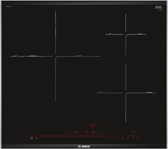 Bosch Serie 8 Induction Cooktop Autonomous with Child Lock Function 60.6x52.7εκ.
