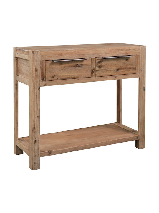 Solid Wood Console Table Acacia L82xW33xH73cm