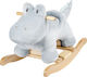 Nattou Buddiezzz Fabric Rocking Toy Crocodile for 36+ months with Max Load Capacity 25kg Gray