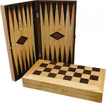 Backgammon Olive Wood 38x38cm