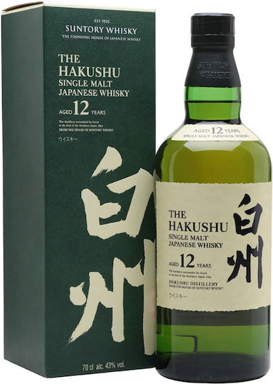 Hakushu Distiller's Old Single Malt Whisky 12 Years Japan In a Box 43% 700ml