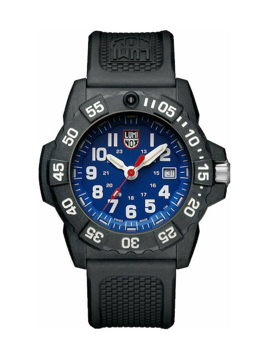 Luminox Ceas Baterie cu Negru Brățară din cauciuc 3503.F