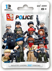 Sluban Tocuri Police Cops & Robbers Minifigures pentru 6+ ani 12buc