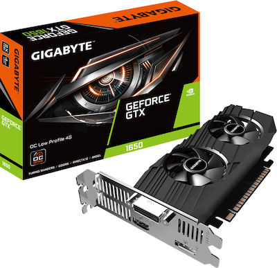 Gigabyte GeForce GTX 1650 4GB GDDR5 Low Profile OC Κάρτα Γραφικών